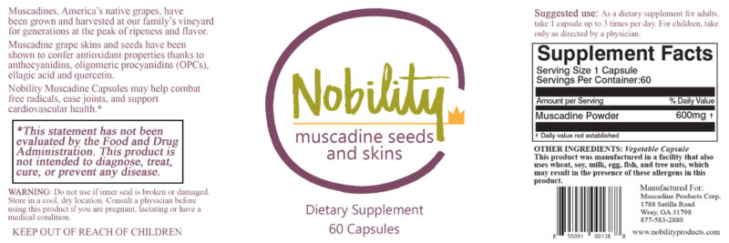 Muscadine Capsules (Seed and Skin) - Image 2